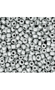 Seed beads 8/0 (3mm) Ice silver metallic